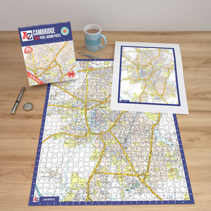 A-Z Map of Cambridge 1000 Piece Jigsaw