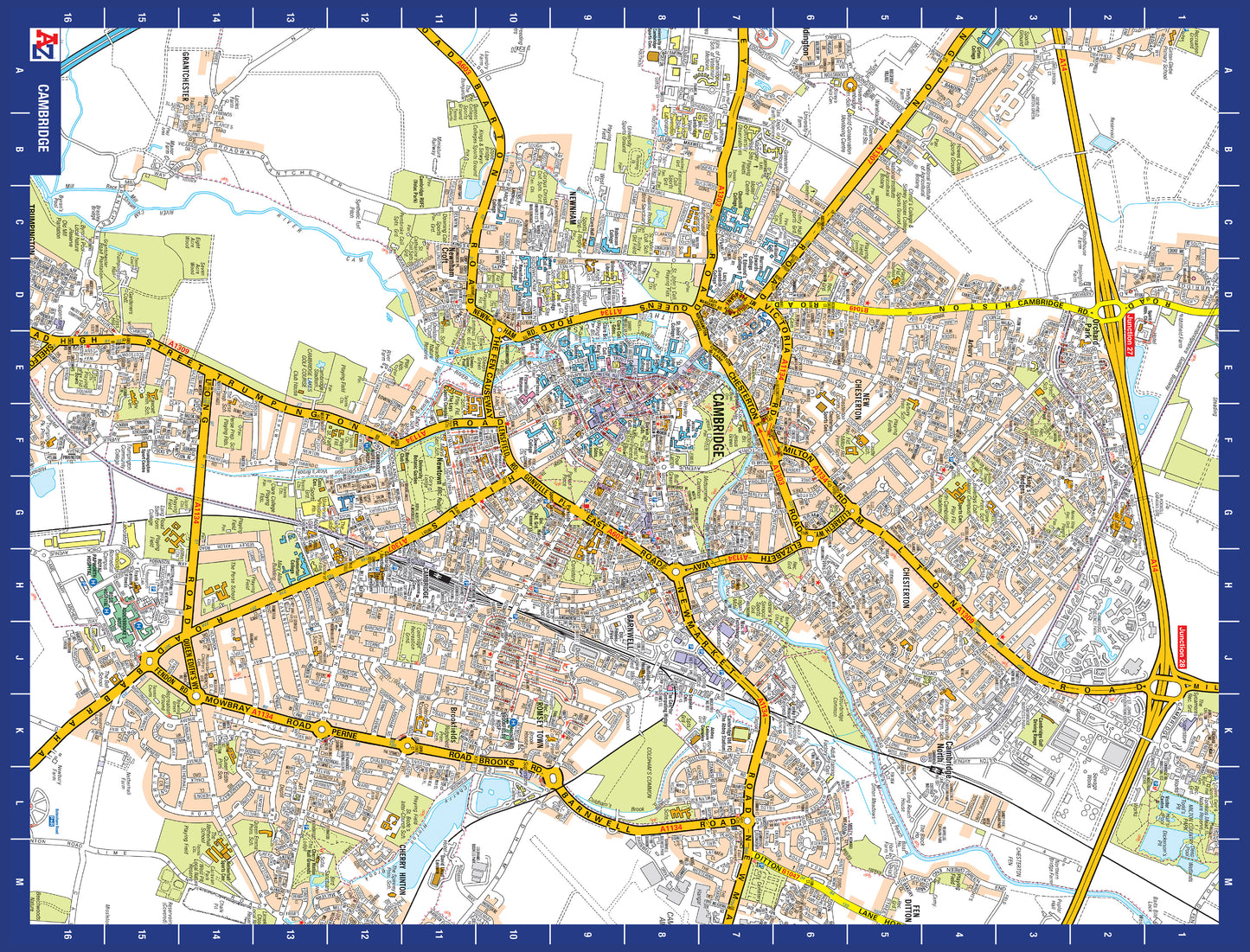 A to Z Map of  Cambridge 1000 Piece Jigsaw