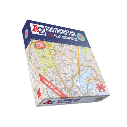 A-Z Map of Southampton 1000 Piece Jigsaw