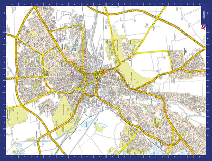 A-Z Map of Lincoln 1000 Piece Jigsaw