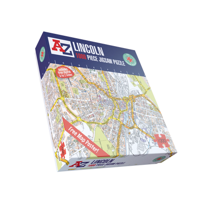 A-Z Map of Lincoln 1000 Piece Jigsaw