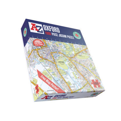 A-Z Map of Oxford 1000 Piece Jigsaw