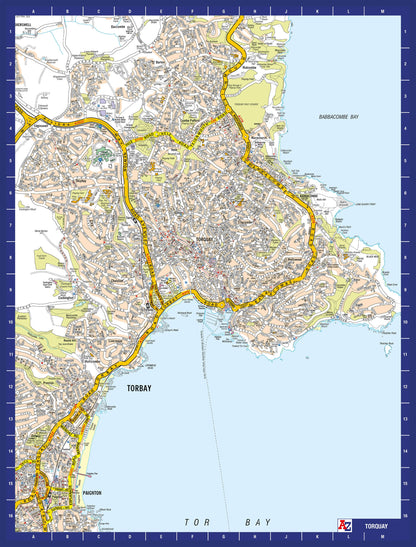 A-Z Map of Torquay 1000 Piece Jigsaw