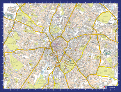 A-Z Map of Leicester 1000 Piece Jigsaw