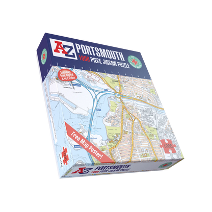 A-Z Map of Portsmouth 1000 Piece Jigsaw