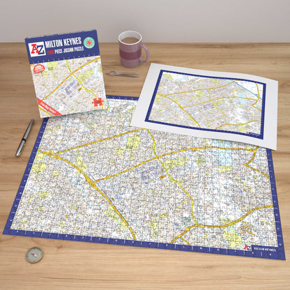 A-Z Map of Milton Keynes 1000 Piece Jigsaw