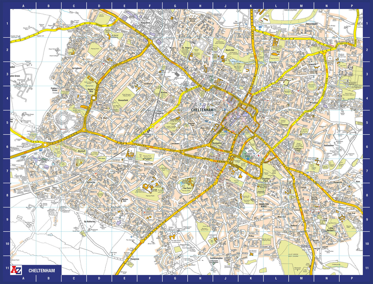 A-Z Map of Cheltenham 1000 Piece Jigsaw