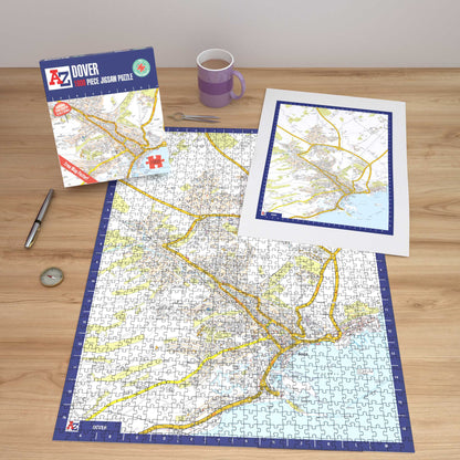 A-Z Map of Dover 1000 Piece Jigsaw
