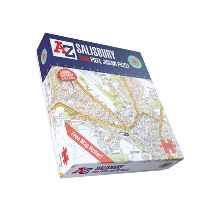 A-Z Map of Salisbury 1000 Piece Jigsaw