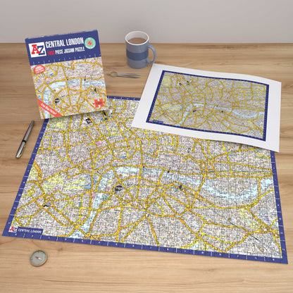 A-Z Map of London 1000 Piece Jigsaw