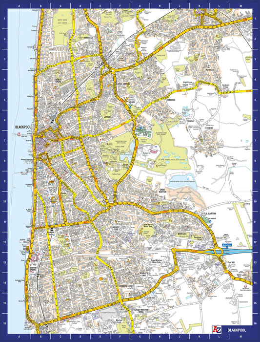 A-Z Map of Blackpool 1000 Piece Jigsaw