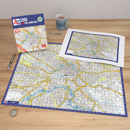 A-Z Map of Leeds 1000 Piece Jigsaw