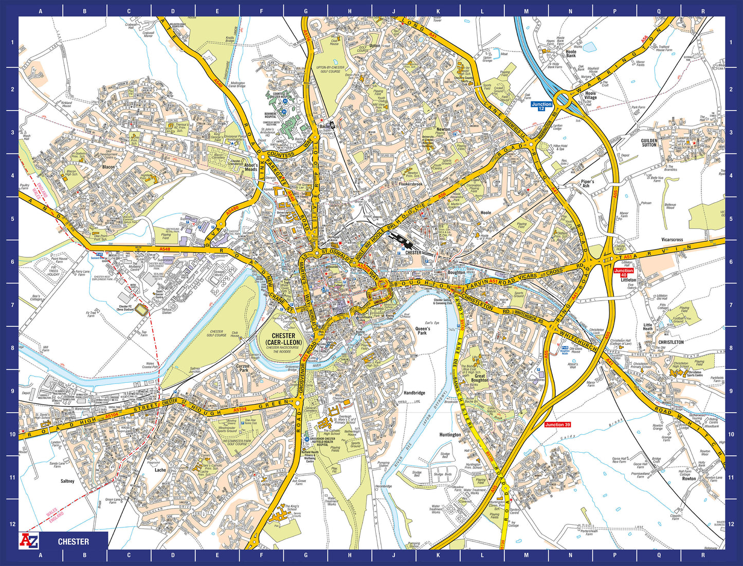 A-Z Map of Chester 1000 Piece Jigsaw