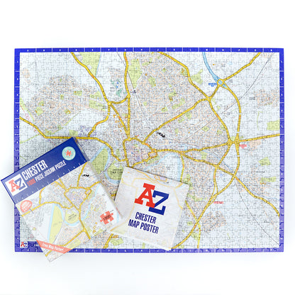 A-Z Map of Chester 1000 Piece Jigsaw