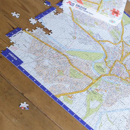 A-Z Map of Chester 1000 Piece Jigsaw