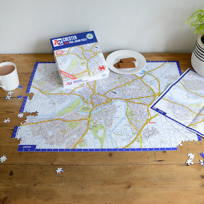 A-Z Map of Chester 1000 Piece Jigsaw