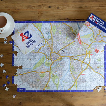A-Z Map of Chester 1000 Piece Jigsaw