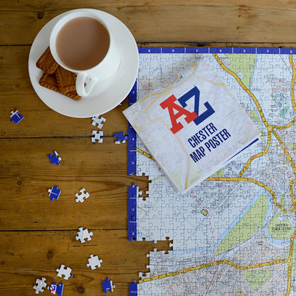 A-Z Map of Chester 1000 Piece Jigsaw