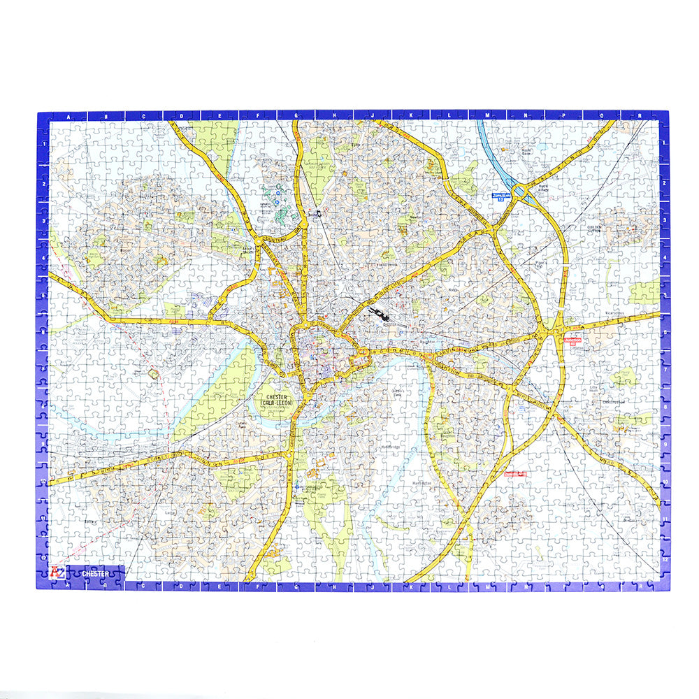 A-Z Map of Chester 1000 Piece Jigsaw