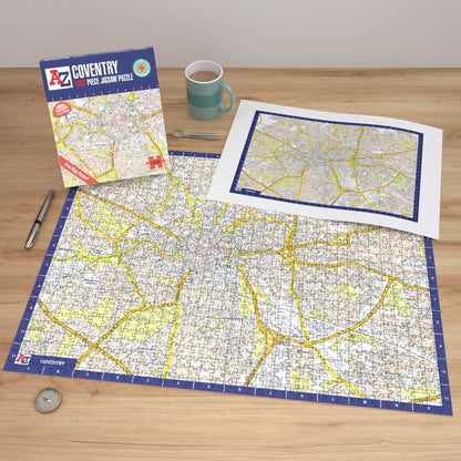 A-Z Map of Coventry 1000 Piece Jigsaw