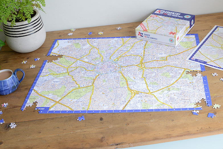 A-Z Map of Coventry 1000 Piece Jigsaw