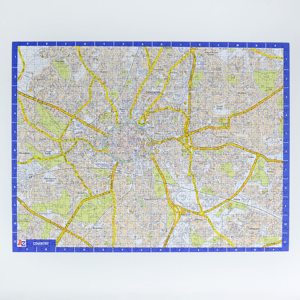 A-Z Map of Coventry 1000 Piece Jigsaw