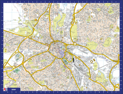 A-Z Map of Derby 1000 Piece Jigsaw