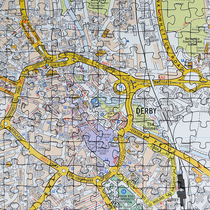 A-Z Map of Derby 1000 Piece Jigsaw