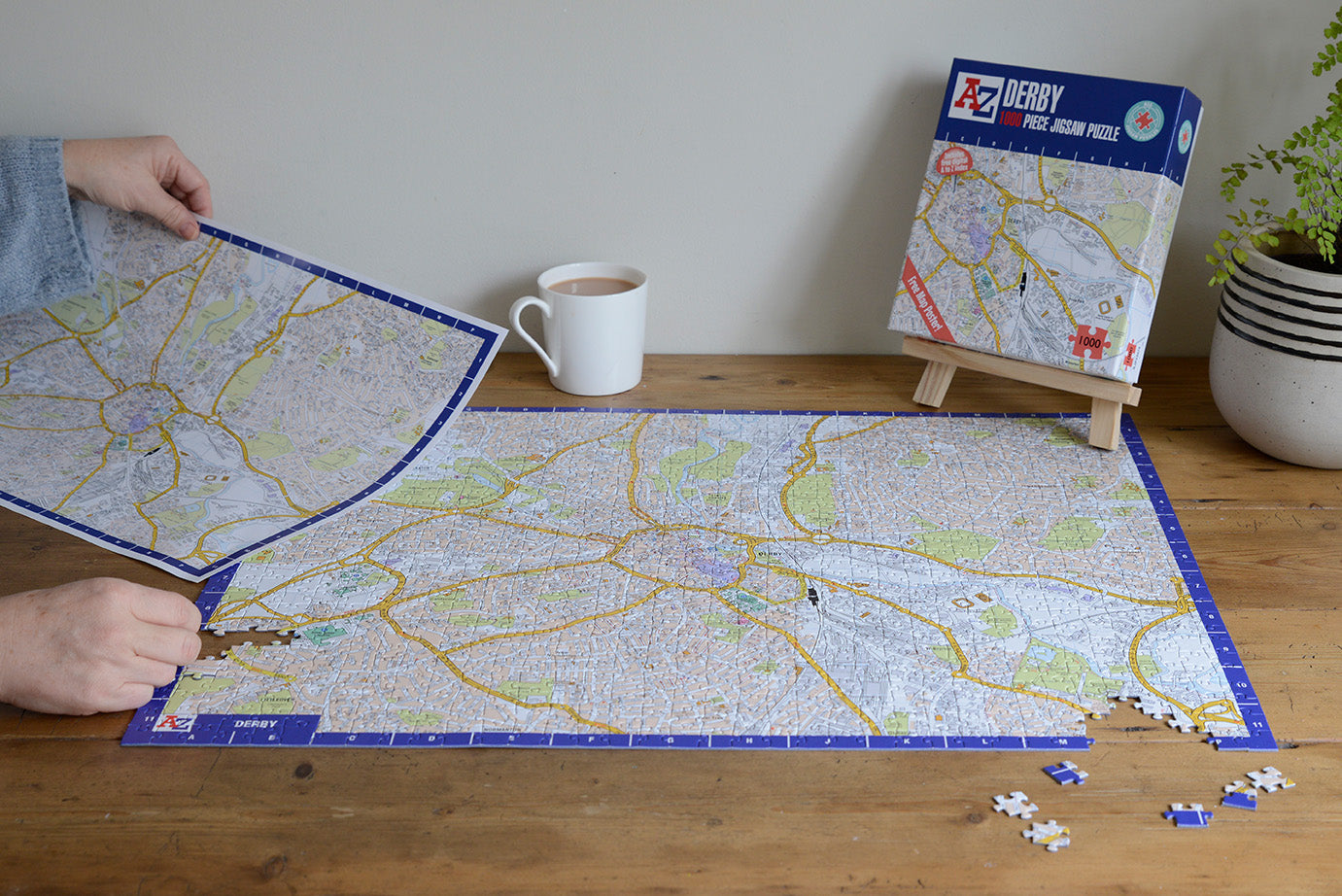 A-Z Map of Derby 1000 Piece Jigsaw