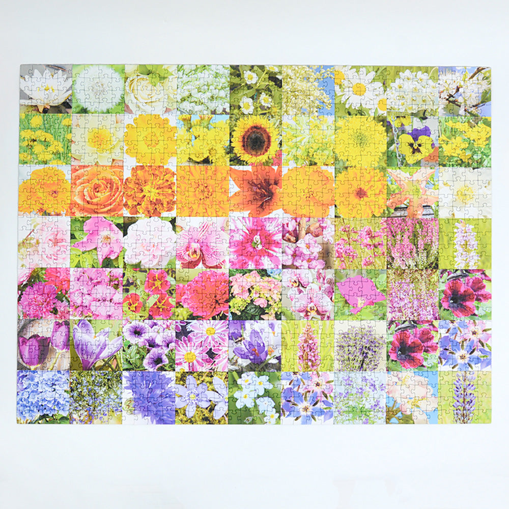 Rainbow Of Flowers 1000 Piece Jigsaw Puzzle