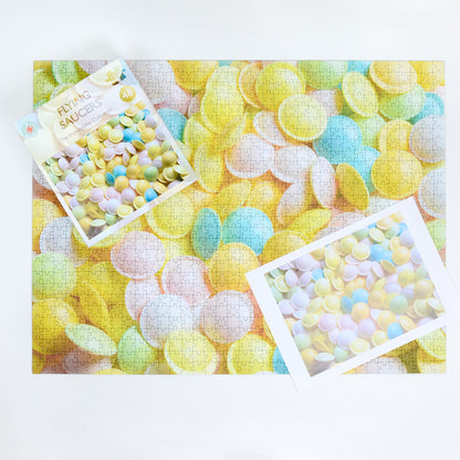 Flying Saucers Retro Sweets Impuzzible No.46 - 1000 Piece Jigsaw Puzzle
