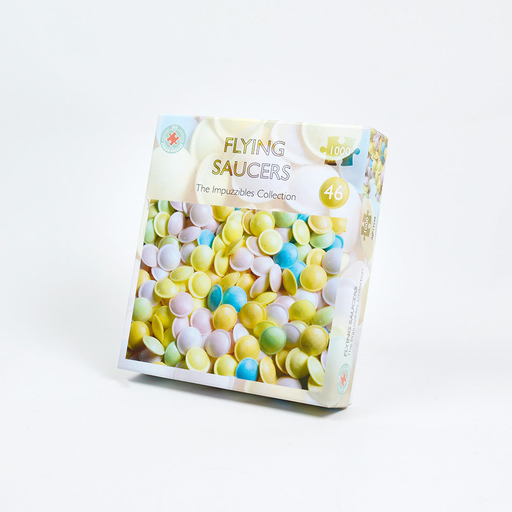 Flying Saucers Retro Sweets Impuzzible No.46 - 1000 Piece Jigsaw Puzzle