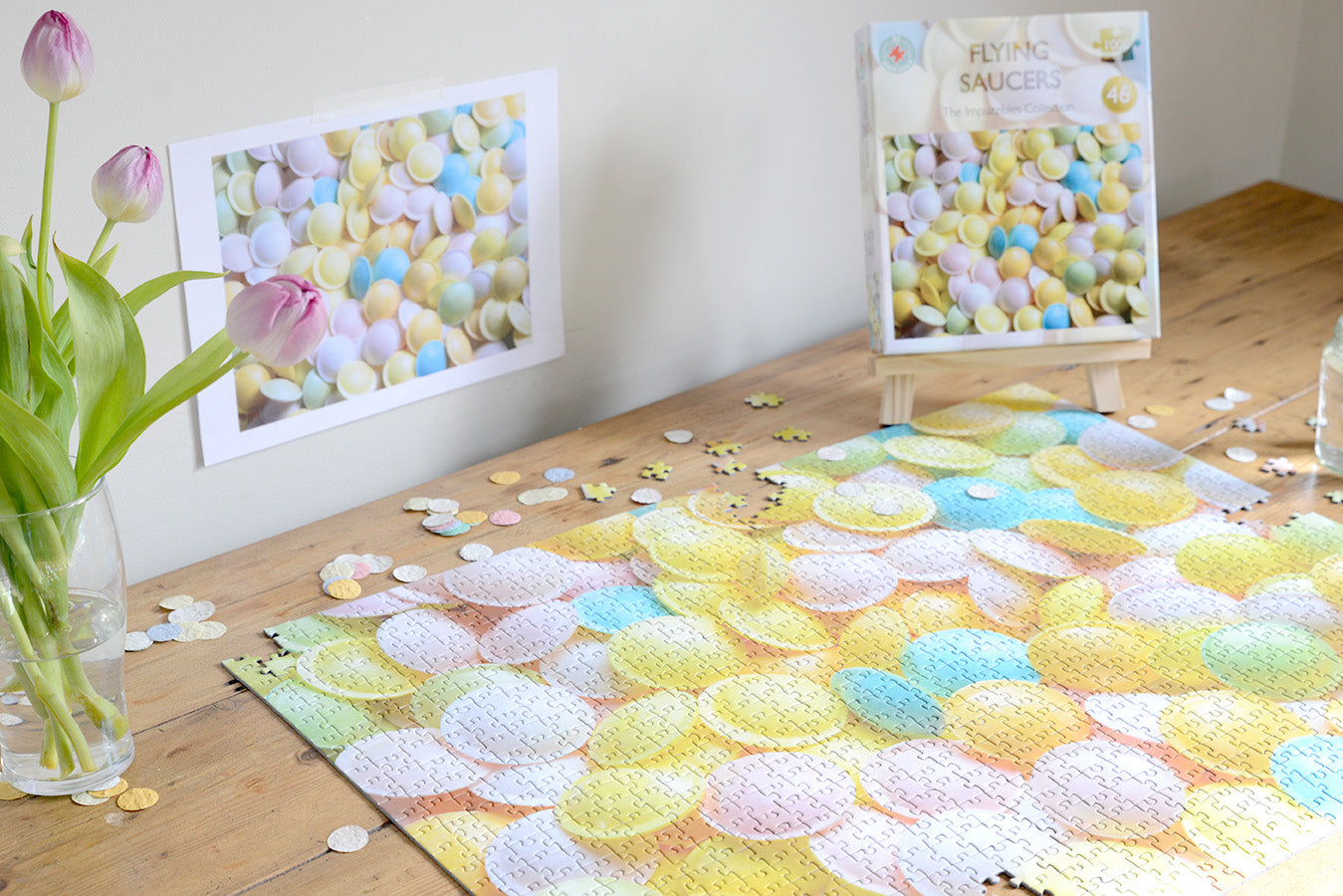 Flying Saucers Retro Sweets Impuzzible No.46 - 1000 Piece Jigsaw Puzzle