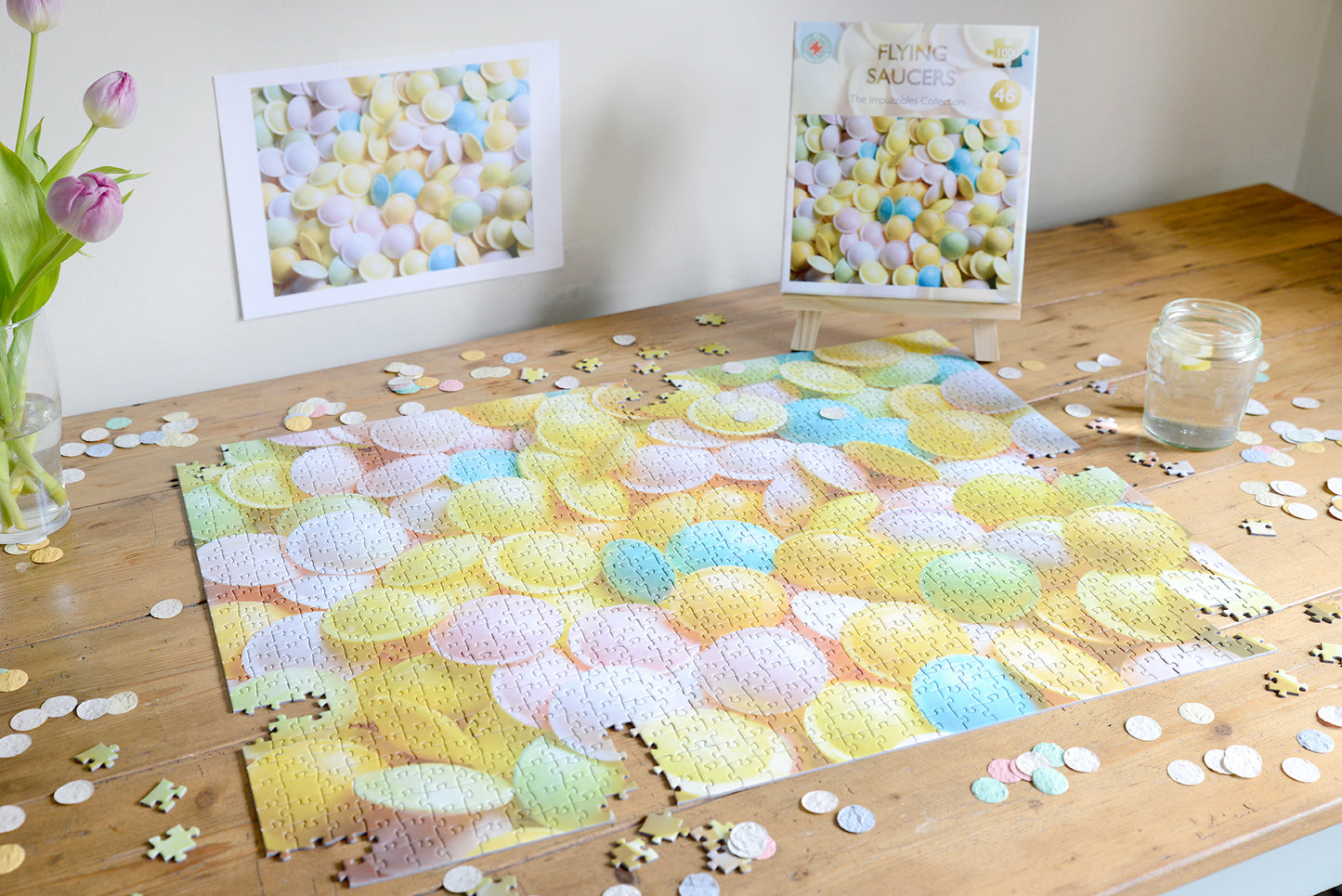 Flying Saucers Retro Sweets Impuzzible No.46 - 1000 Piece Jigsaw Puzzle