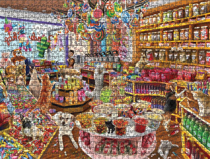 Candy Shop Carnage 1000 Piece Jigsaw Puzzle