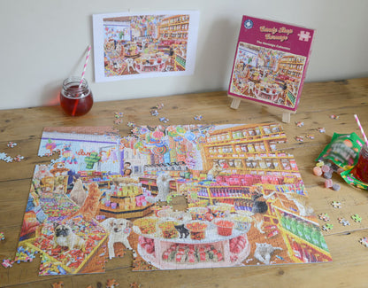 Candy Shop Carnage 1000 Piece Jigsaw Puzzle