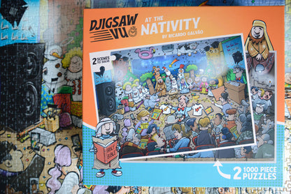 Djigsaw Vu  at the Nativity 2 x 1000 Piece Jigsaw Set