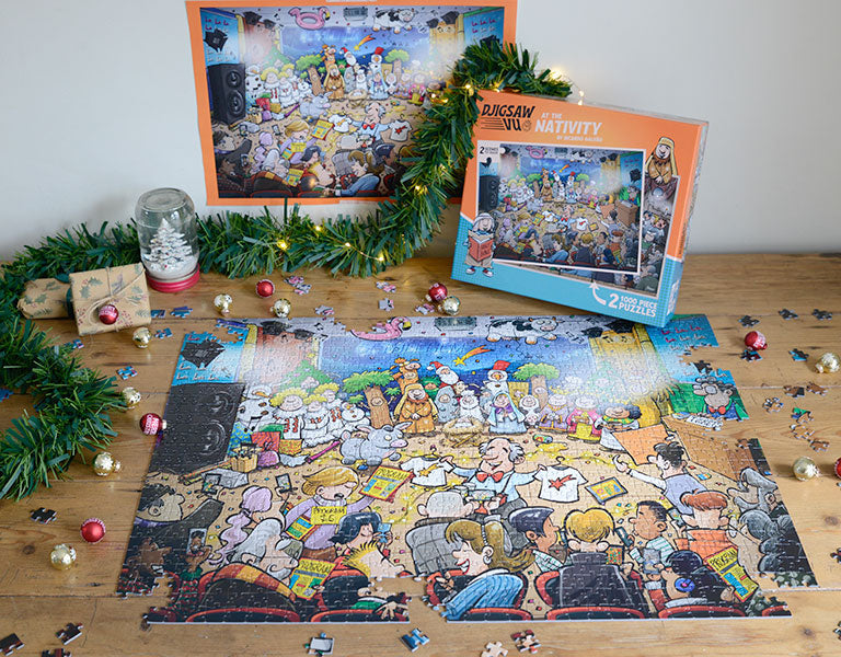 Djigsaw Vu  at the Nativity 2 x 1000 Piece Jigsaw Set