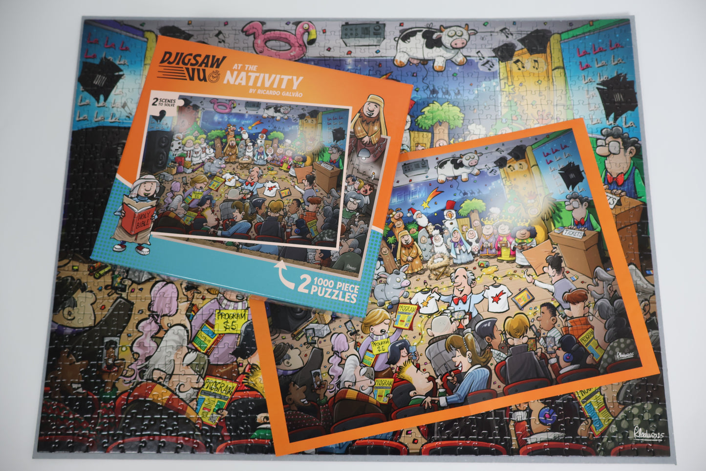 Djigsaw Vu  at the Nativity 2 x 1000 Piece Jigsaw Set