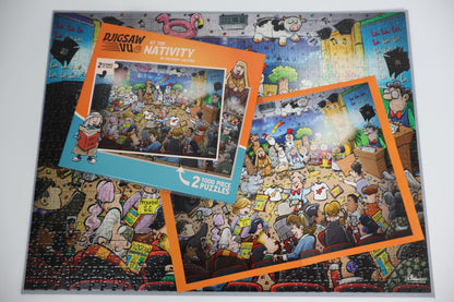 Djigsaw Vu  at the Nativity 2 x 1000 Piece Jigsaw Set
