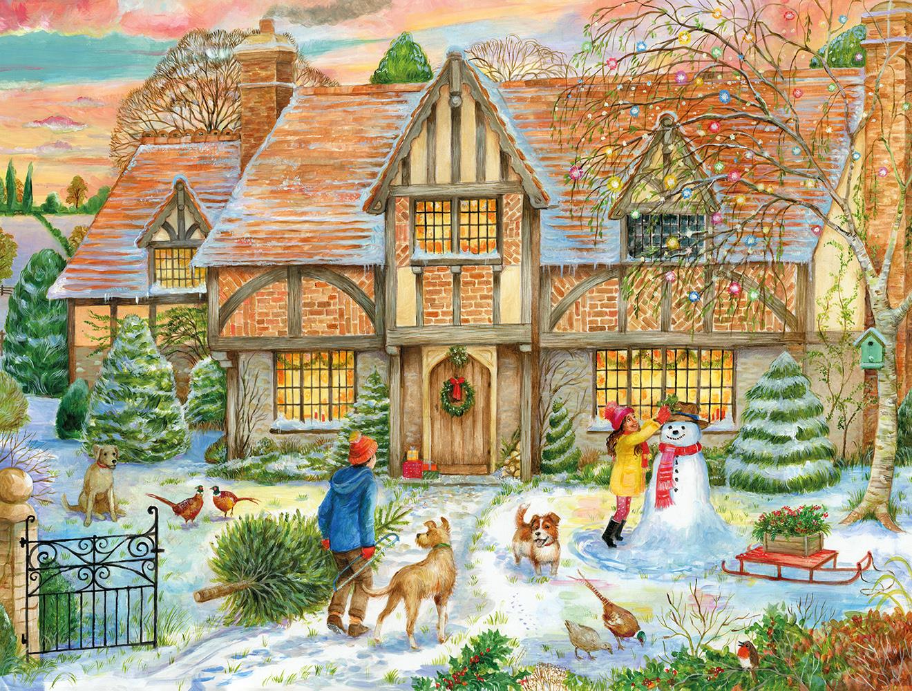 The Christmas Cottage 1000 Piece Jigsaw Puzzle