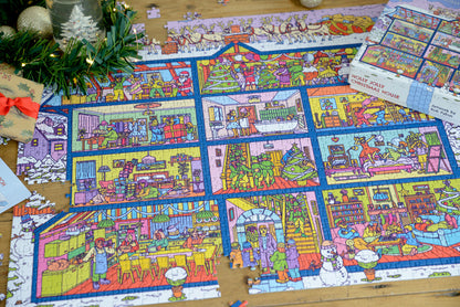 Holly Jolly Christmas House 1000 Piece Jigsaw Puzzle