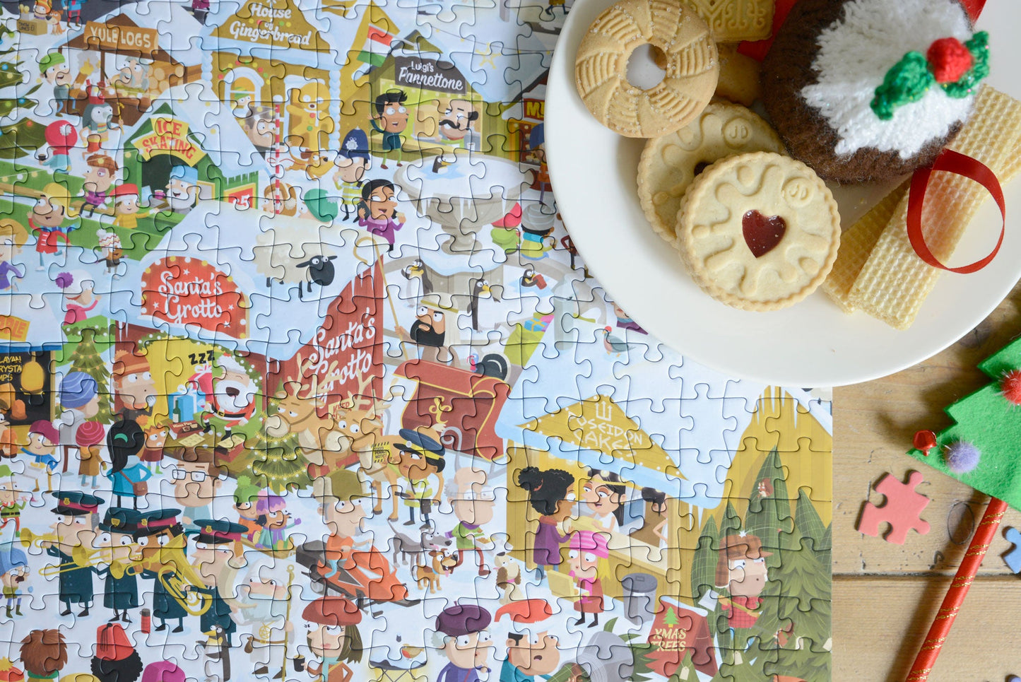 M J Cartoons 3 x 1000 Piece Jigsaw Puzzle Bundle