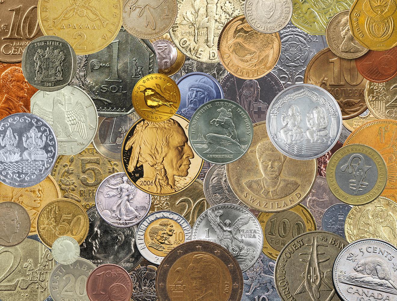 Coin Collection 1000 Piece Jigsaw Puzzle