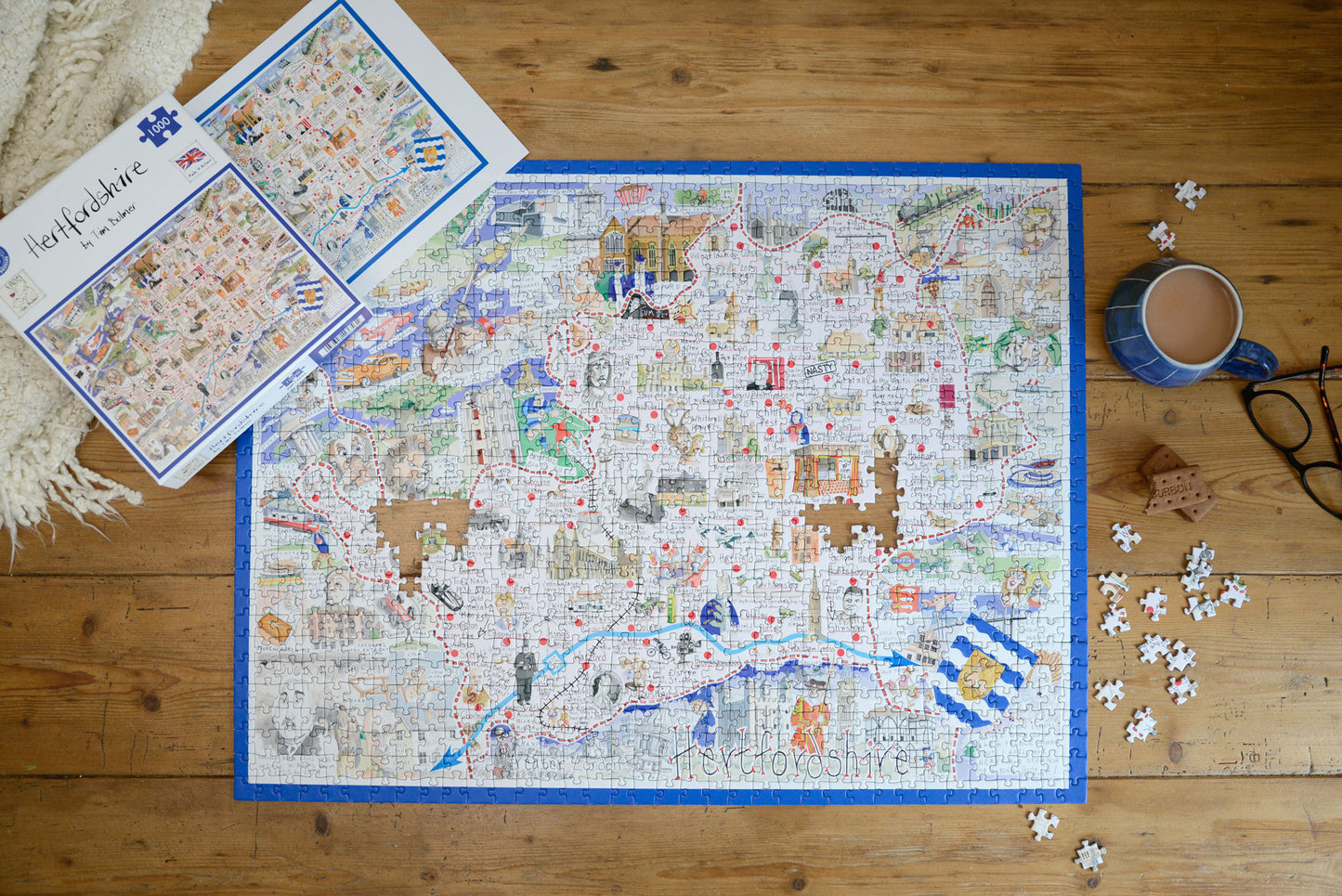 Hertfordshire- Tim Bulmer 1000 Piece Jigsaw Puzzle