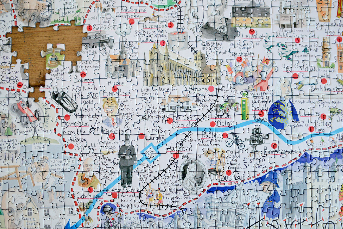 Hertfordshire- Tim Bulmer 1000 Piece Jigsaw Puzzle