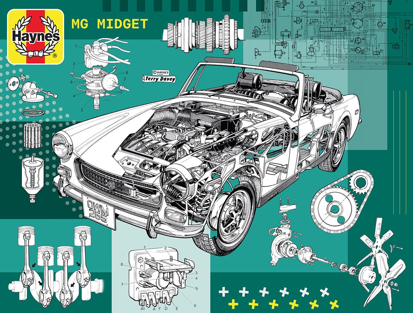 Haynes Motoring 4 x 1000 Piece Jigsaw Puzzle Bundle