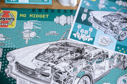 Haynes MG Midget 65th Anniversary 1000 Piece Jigsaw Puzzle