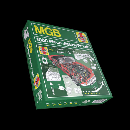 MGB 1000 piece jigsaw puzzle box on a white background
