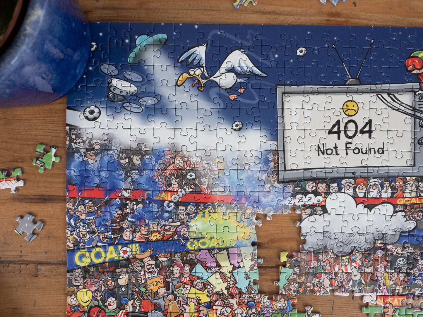 Chaos at The Football Tournament No.25 1000 Piece Jigsaw Puzzle